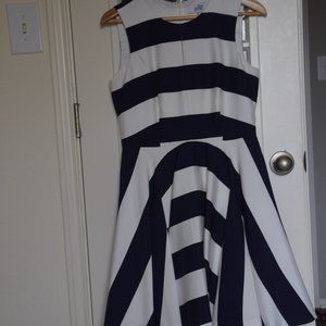 Navy & White Belle Badgley Mischka Dress